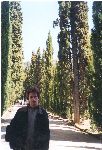 An old alley in Alhambra complex, Granada